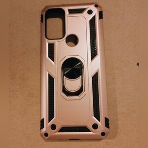 🩷🖤 EUC Protective Rose Gold Phone Case with Stand Ring Moto G Power 2022